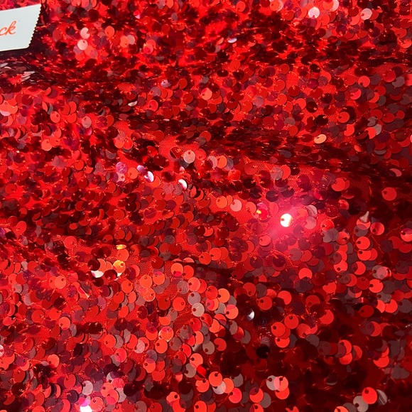 Cat & Jack Girls' Red Sequin Skirt - Size 10/12 - Picture 2 of 2